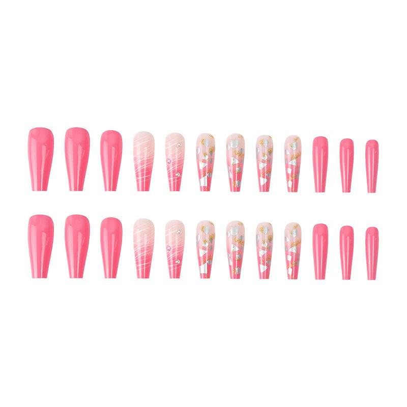 Venta al por mayor Shell Glitter Powder Dot Drill Nail Stickers